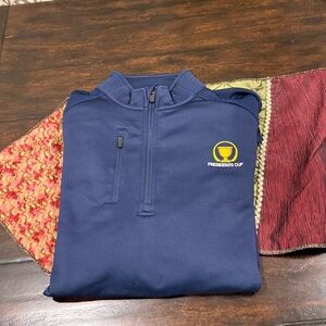 Limited Edition Pga Tour Men's Large President's Cup 1/4 Zip MSRP $90
